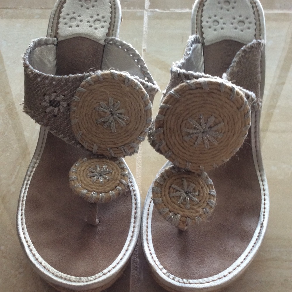 Jack Rogers Sandals Heels Wedge